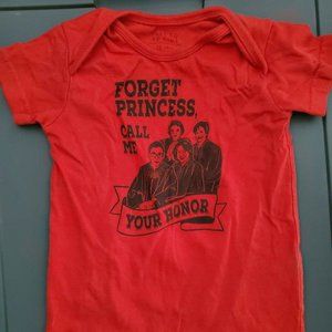 Forget Princess, Call Me Your Honor shorty romper